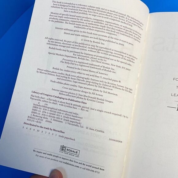 Flat Belly Diet Book Lose Up to 15 lbs. in 32 Days by Liz Vaccariello - Picture 6 of 8